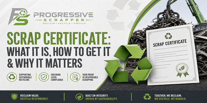 Scrap Certificate: What It Is, How to Get It and Why It Matters - Progressive Scrappers