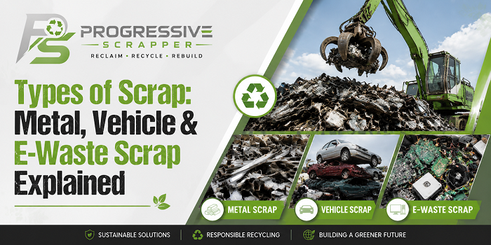 Different types of scrap sorted at a scrapping facility in Delhi NCR