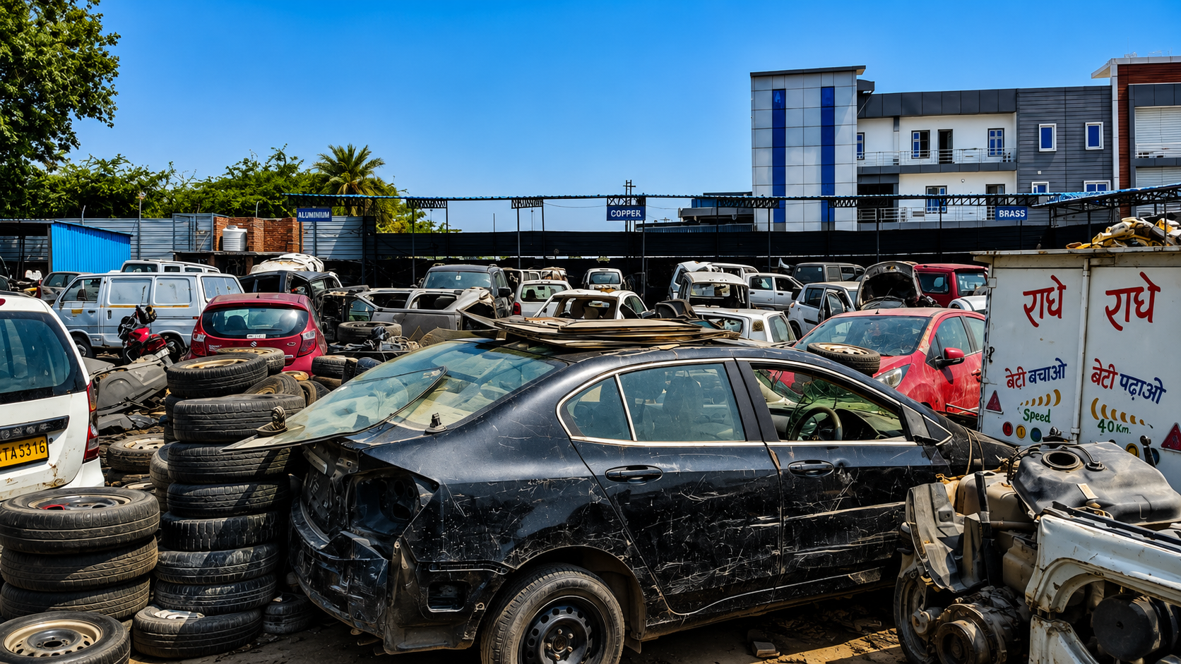 15 year old car scrap dealer